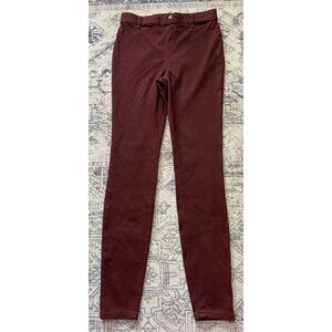 Time And Tru Womens High-Rise Stretch Fitted Jeggings Rustic Plum XS 0-2 Cotton
